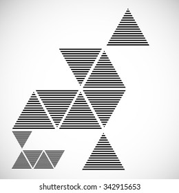  Modern Geometrical Triangle Design Template .