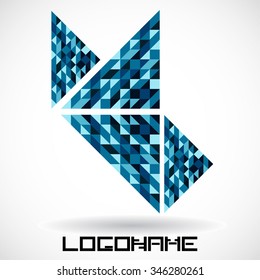 Modern Geometrical Triangle Design Template .