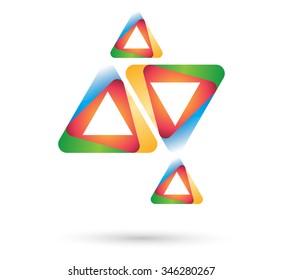 Modern Geometrical Triangle Design Template .