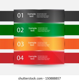 Modern geometrical vector stripes infographics template