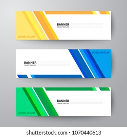 Modern geometrics banners web design template abstract vector background elements, Business presentation.
