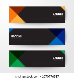 Modern geometrics banners web design template abstract vector background elements, Business presentation.