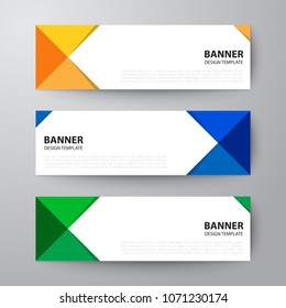 Modern geometrics banners web design template abstract vector background elements, Business presentation.