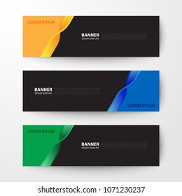 Modern geometrics banners web design template abstract vector background elements, Business presentation.