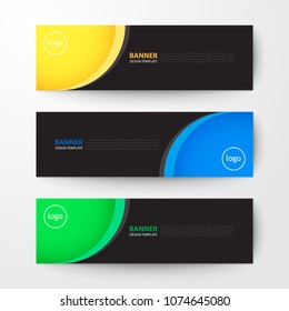 Modern geometrics banners web design template abstract vector background elements, Business presentation.