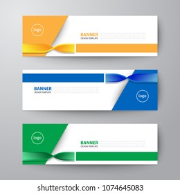 Modern geometrics banners web design template abstract vector background elements, Business presentation.