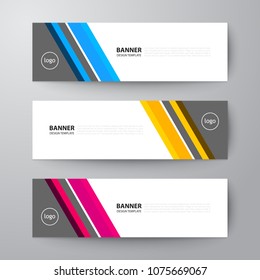 Modern geometrics banners web design template abstract vector background elements, Business presentation.
