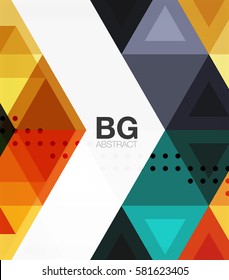 Modern geometry background. Vector template background for workflow layout, diagram, number options or web design
