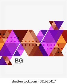 Modern geometry background. Vector template background for workflow layout, diagram, number options or web design