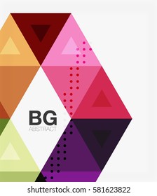 Modern geometry background. Vector template background for workflow layout, diagram, number options or web design