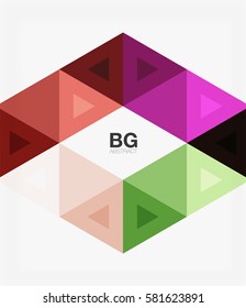 Modern geometry background. Vector template background for workflow layout, diagram, number options or web design