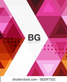 Modern geometry background. Vector template background for workflow layout, diagram, number options or web design