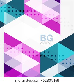 Modern geometry background. Vector template background for workflow layout, diagram, number options or web design
