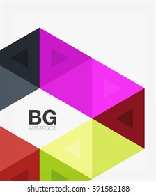 Modern geometry background. Vector template background for workflow layout, diagram, number options or web design