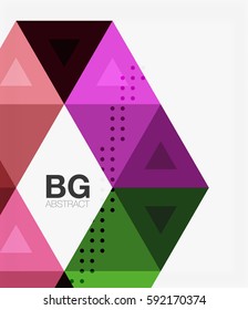 Modern geometry background. Vector template background for workflow layout, diagram, number options or web design