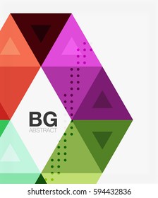 Modern geometry background. Vector template background for workflow layout, diagram, number options or web design