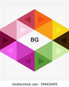 Modern geometry background. Vector template background for workflow layout, diagram, number options or web design