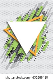 Modern geometry graphic abstract. Minimal clean background.