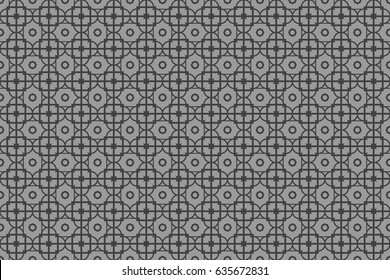 Modern Geometry ornament. Seamless Vector illustration. Decorative texture for design wallpaper