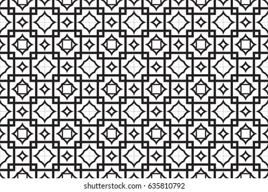 Modern Geometry ornament. Seamless Vector illustration. Decorative texture for design wallpaper