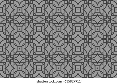 Modern Geometry ornament. Seamless Vector illustration. Decorative texture for design wallpaper