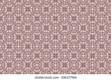 Modern Geometry ornament. Seamless Vector illustration. Decorative texture for design wallpaper, web page, banner, flyer.