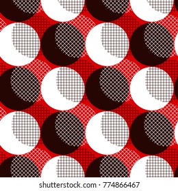 Modern geometry polka dot seamless pattern Vector illustration for background, decoration, surface design.