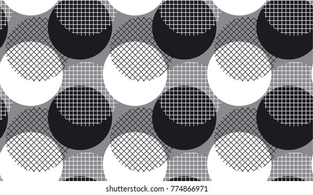 Modern geometry polka dot seamless pattern Vector illustration for background, decoration, surface design.