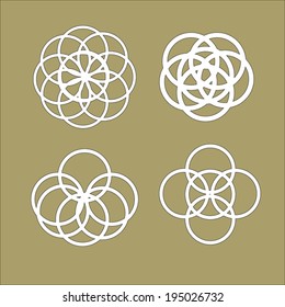 modern geometry symbol set