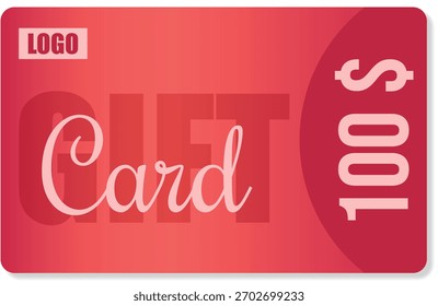 Diseño de Tarjeta de regalo moderno. Ilustración vectorial.