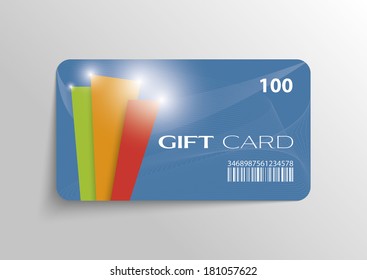 Modern gift card template - vector format