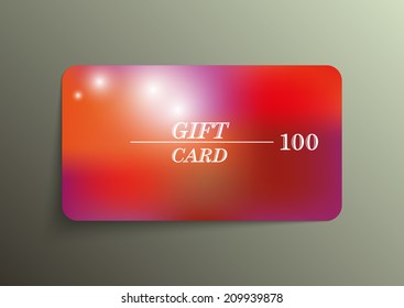 Modern gift card template - vector format