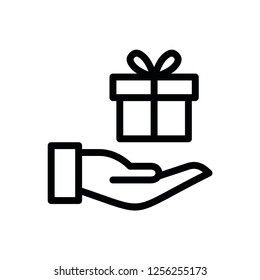 Modern gift icon