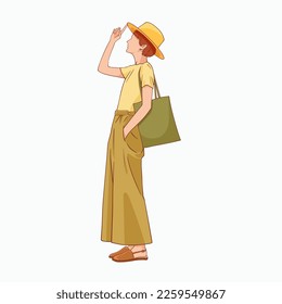 ilustrador vectorial de dibujo femenino moderno