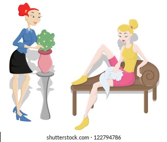 Modern Girls Vector