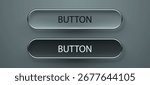 Modern glass button set. Modern glass button set. Liquid Glass. Vector illustrator