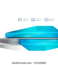 Modern glass digital geometrical design template