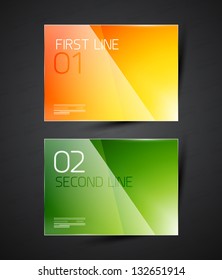Modern glass geometrical design template. Can be used as infographics, numbered banners, background template, block schemes