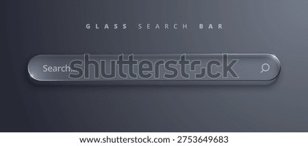 Modern Glass Morphism Search Bar Interface