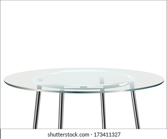 modern glass table