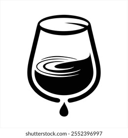 Modern glass vector logo concept.
