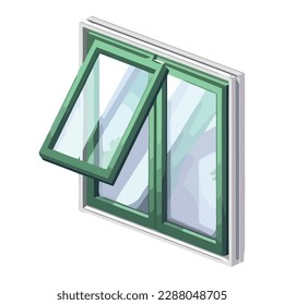 Moderne Fensterrahmen reflektieren Natureleganz einzeln