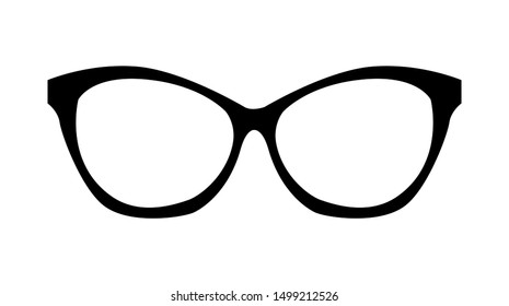 modern glasses icon isolated on white background