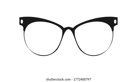 Modern glasses icon isolated on white background