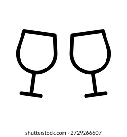 Modern Glasses icon set for vision care, eyewear fashion, optometry, and user interface design
