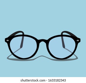 Modern glasses icons isolated on white background vector illustration of elegance glasses in black frame, glasses with lenses, glasses model