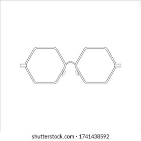 modern glasses. Illustrator for web and mobile design.