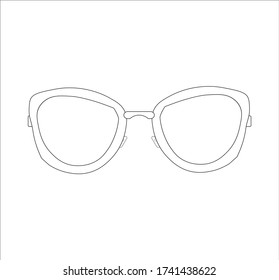 modern glasses. Illustrator for web and mobile design.