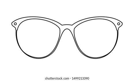 Sketch Style Sunglasses Vector Illustration Fashion Stock Vector ...
