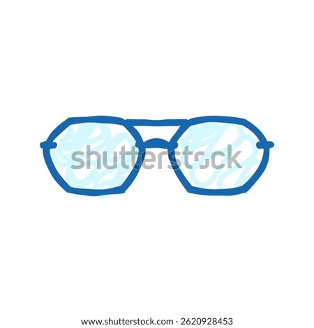 modern glasses optical doodle icon sketch vector. modern glasses optical sign. isolated symbol illustration